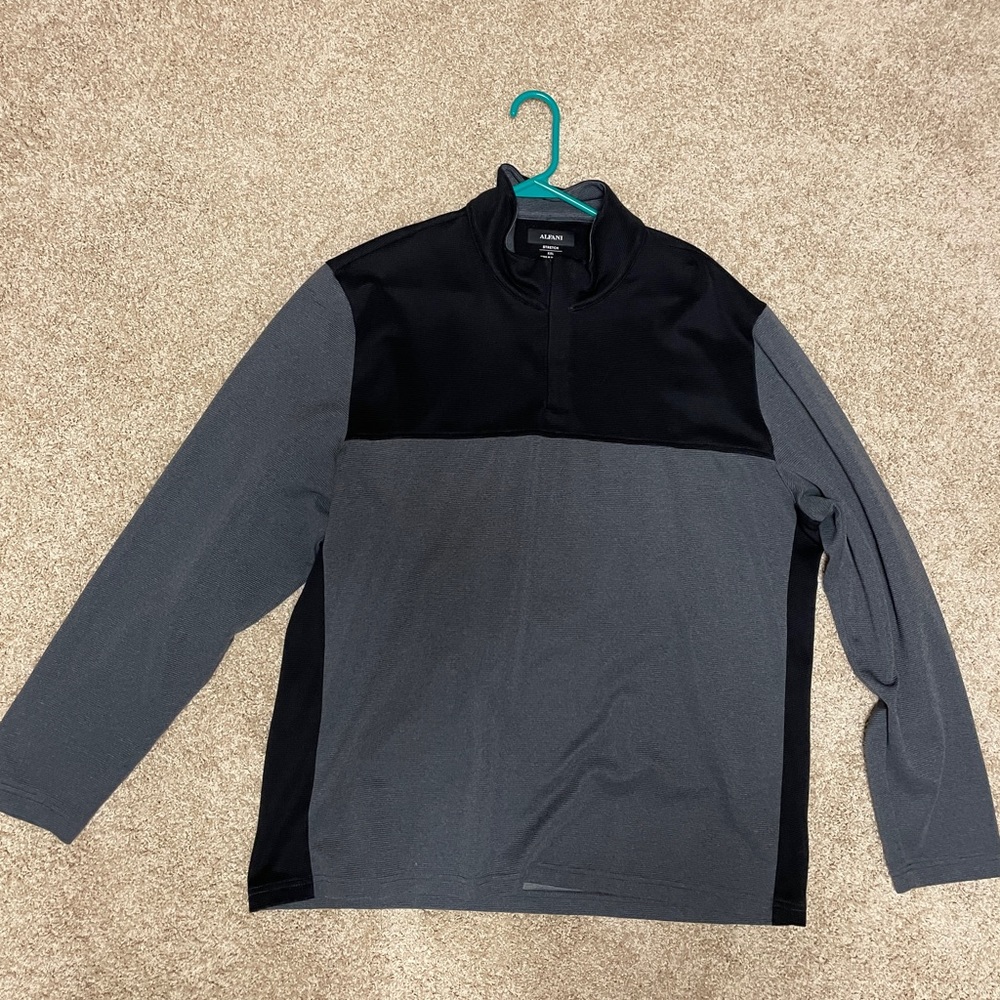 Alfani mens 3/4 zip polo